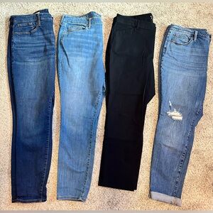 Plus size jeans BUNDLE (4 pairs)